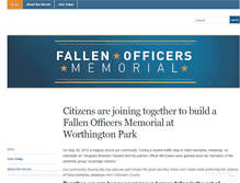 Tablet Screenshot of fallenofficersmemorial.com